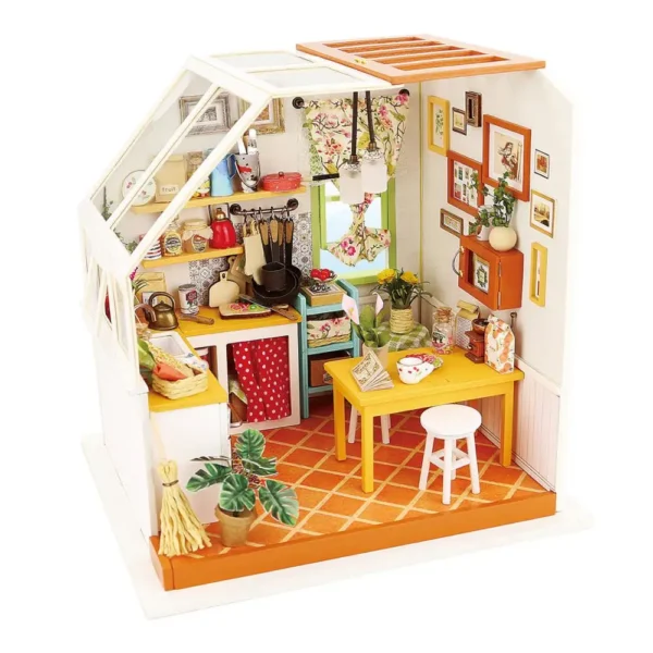 Miniature House Kits: Robotime 1:24 Handmade Wooden Dollhouse for Adults - Image 3