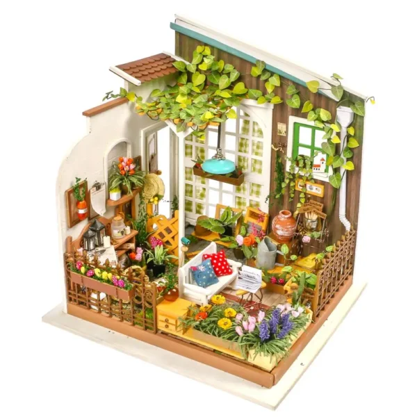 Miniature House Kits: Robotime 1:24 Handmade Wooden Dollhouse for Adults - Image 5