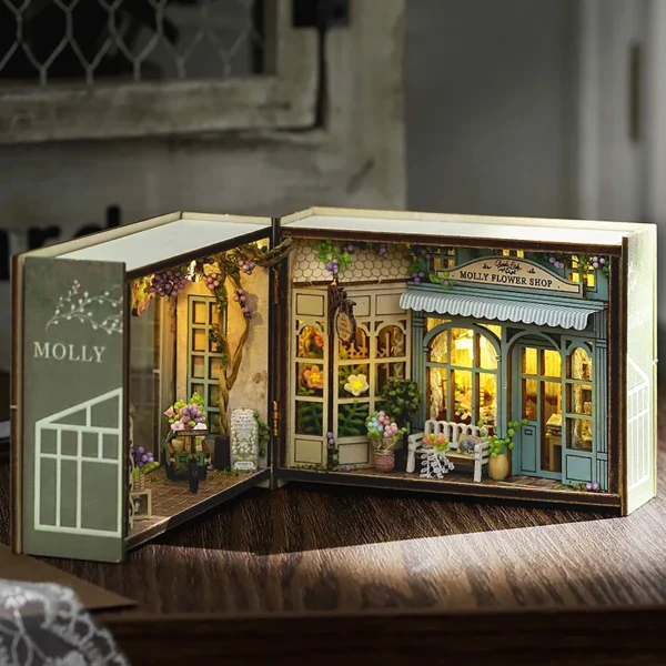 DIY Miniature House Kits 3D Puzzle: Small House Kit with Furniture, Lighting & Crafts - Image 5