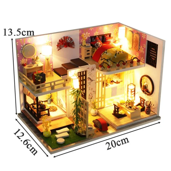 Miniature House Kits: DIY Wooden Japanese Casa with Furniture for Girls. - Image 8