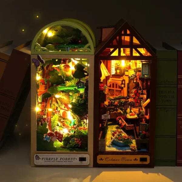 Miniature House Kits: DIY Japanese Book Nook for Creative Shelf Decor - Image 5