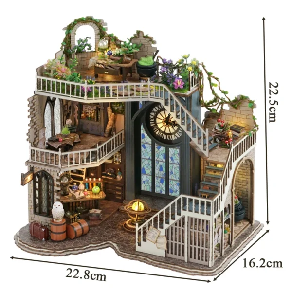 Discover New DIY Wooden Doll Houses: Miniature House Kits with LED Lights for Adults - Image 6