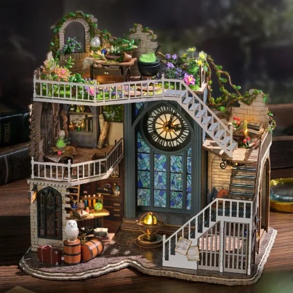 Discover New DIY Wooden Doll Houses: Miniature House Kits with LED Lights for Adults - Image 3