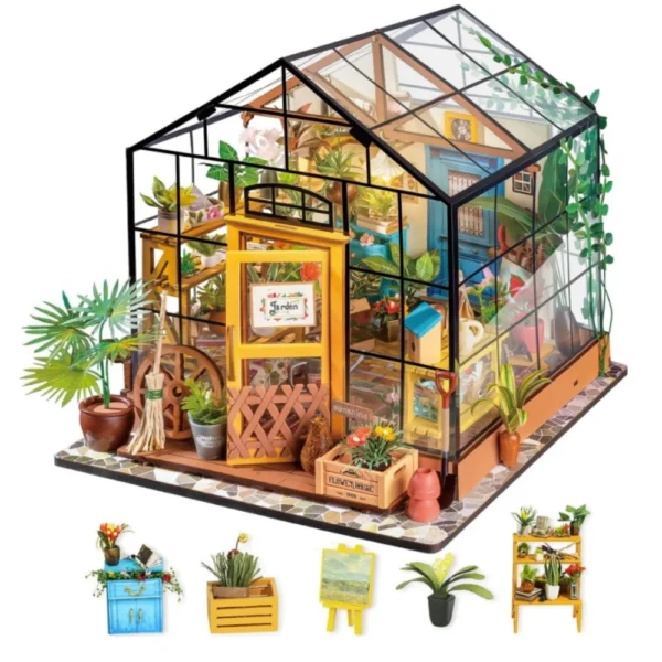 Miniature House Kits: Robotime 1:24 Handmade Wooden Dollhouse for Adults - Image 4
