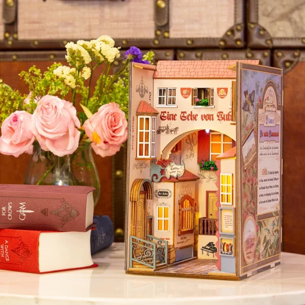 Miniature House Kits: DIY Book Nook Havana Stroll with LED Furniture Gifts - Image 9
