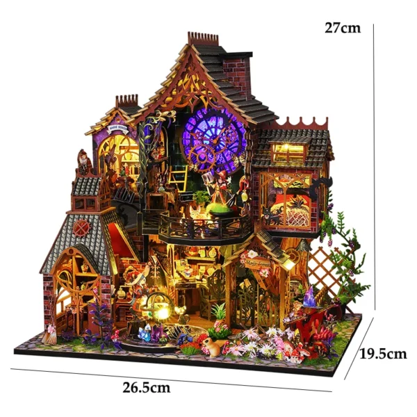 Miniature House Kits: Wooden DIY 3D Puzzle for Creative Builders - Image 11