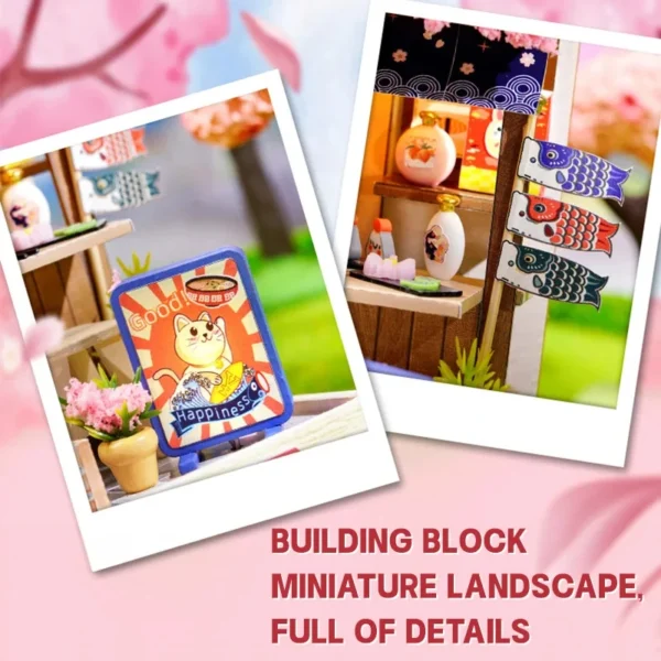 Miniature House Kits: Create Your Own Sakura Noodles Shop DIY Set - Image 5