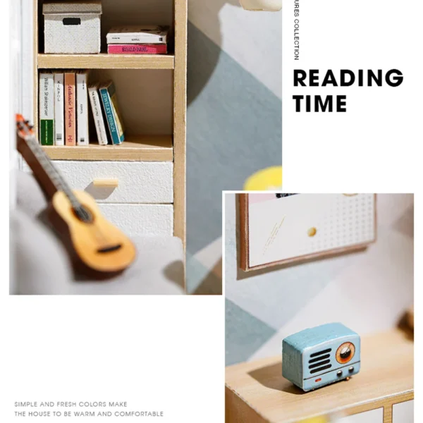 Miniature House Kits: DIY Wooden Doll House with LED Furniture for All Age - Image 8