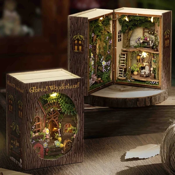 DIY Miniature House Kits 3D Puzzle: Small House Kit with Furniture, Lighting & Crafts - Image 2