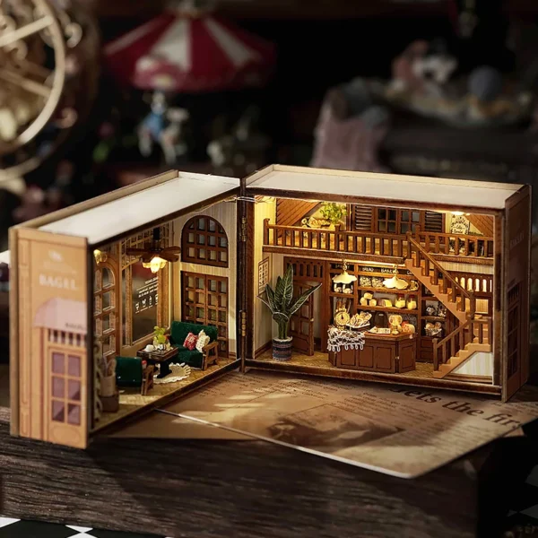 DIY Miniature House Kits 3D Puzzle: Small House Kit with Furniture, Lighting & Crafts - Image 4