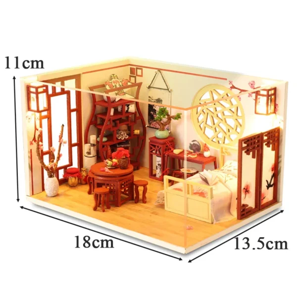 Miniature House Kits: DIY Wooden Japanese Casa with Furniture for Girls. - Image 10
