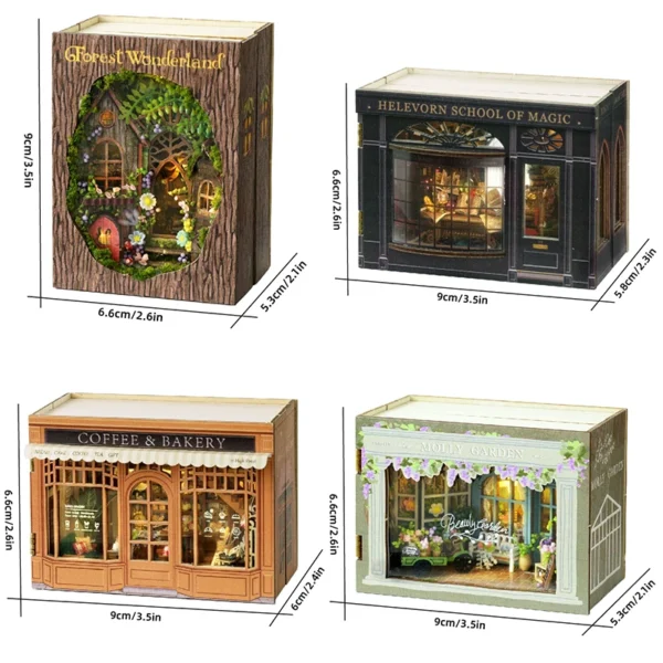 DIY Miniature House Kits 3D Puzzle: Small House Kit with Furniture, Lighting & Crafts - Image 6