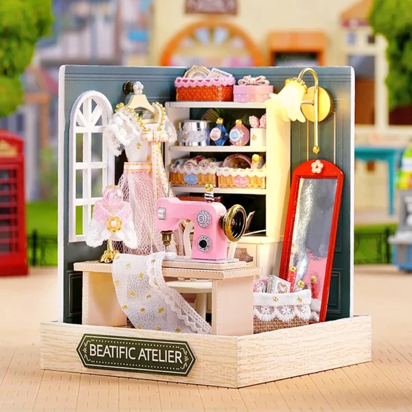 Miniature House Kits 3D Puzzle Model with Dust Cover - Home Decor Gift - Image 5