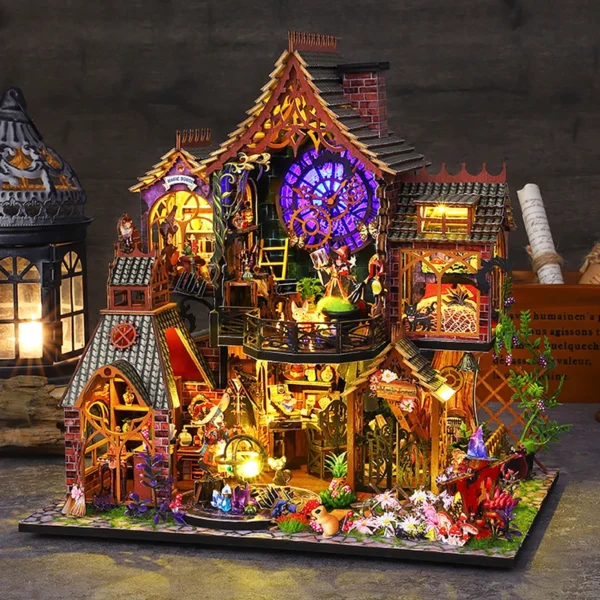 Miniature House Kits: Wooden DIY 3D Puzzle for Creative Builders