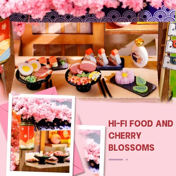 Miniature House Kits: Create Your Own Sakura Noodles Shop DIY Set - Image 4