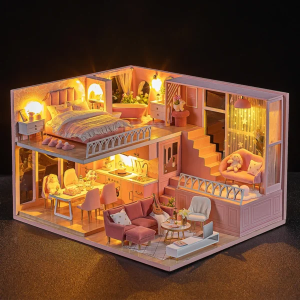 Miniature House Kits: Create Your Own DIY Princess Room Model