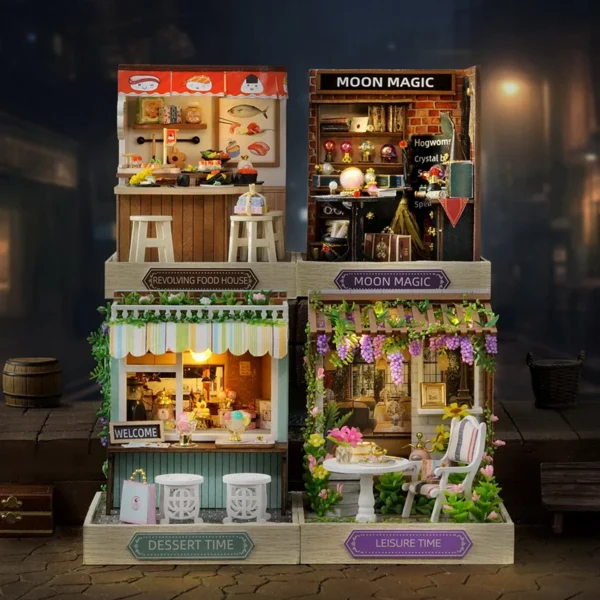 Build Your Dream Sushi Restaurant with Miniature House Kits: Featuring LED Lights - Image 5