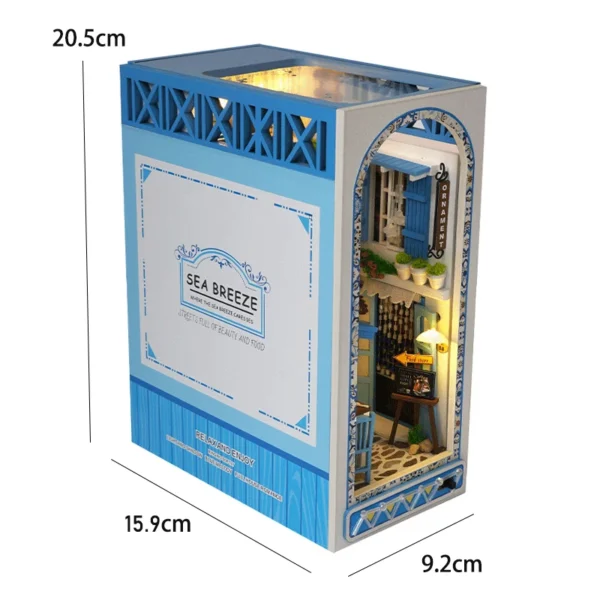 DIY Miniature House Kits: Wooden Book Nook for Creative Shelf Decoration - Image 6