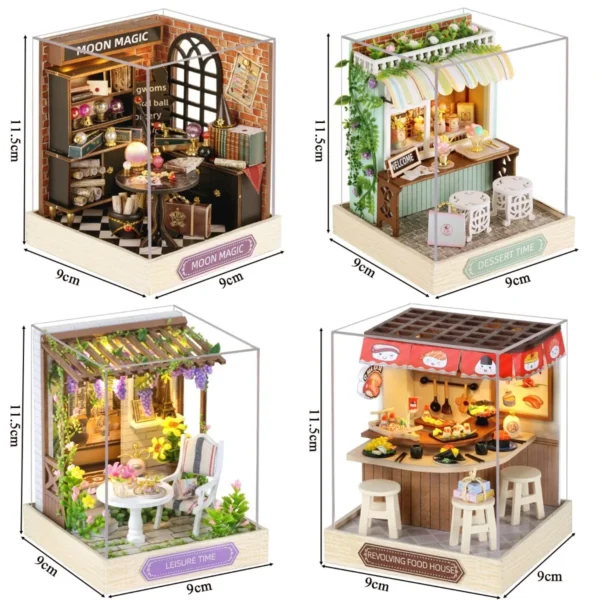 Build Your Dream Sushi Restaurant with Miniature House Kits: Featuring LED Lights - Image 6