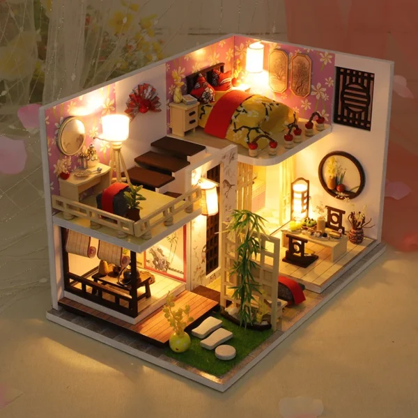 Miniature House Kits: DIY Wooden Japanese Casa with Furniture for Girls. - Image 6