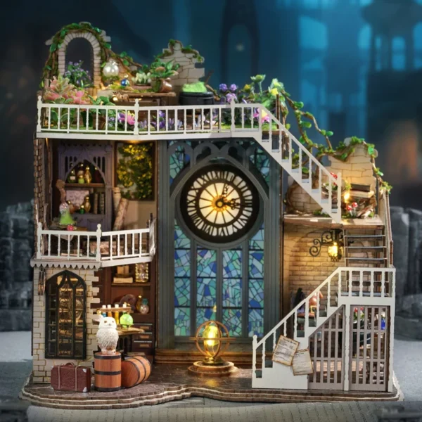 Discover New DIY Wooden Doll Houses: Miniature House Kits with LED Lights for Adults - Image 5