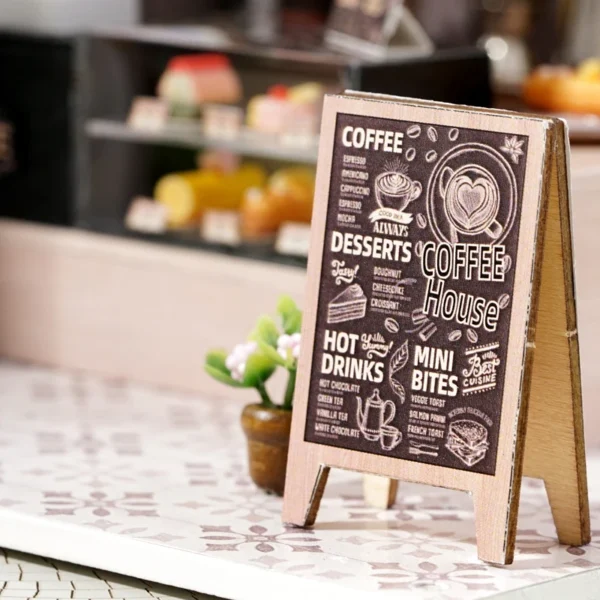 Miniature House Kits: DIY Coffee Shop Model for Creative Builders - Image 5
