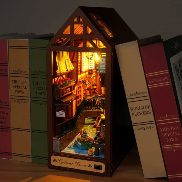 Miniature House Kits: DIY Book Nook for Creative Shelf Decoration