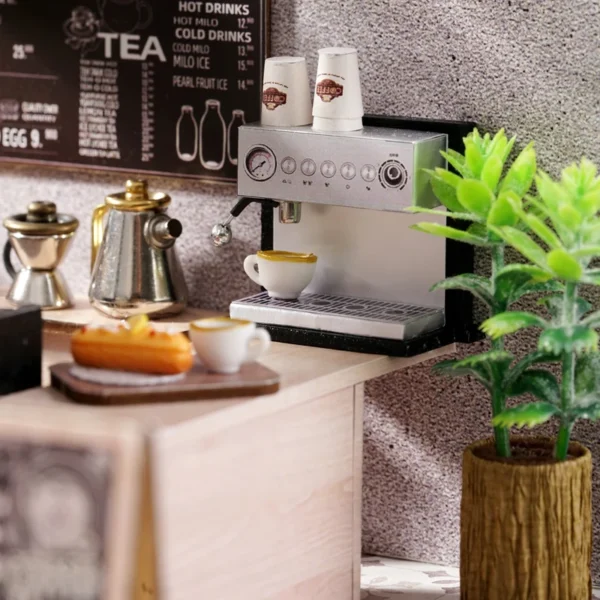 Miniature House Kits: DIY Coffee Shop Model for Creative Builders - Image 4