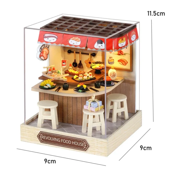Miniature House Kits - DIY Wooden 3D Puzzle for Room Decor & Gifts - Image 6