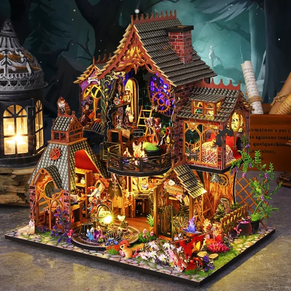 Miniature House Kits: Wooden DIY 3D Puzzle for Creative Builders - Image 9