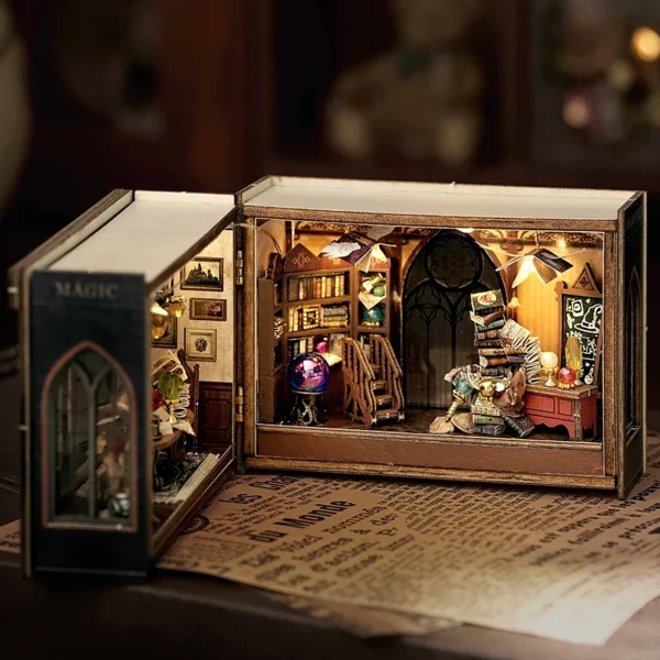 DIY Miniature House Kits 3D Puzzle: Small House Kit with Furniture, Lighting & Crafts - Image 3