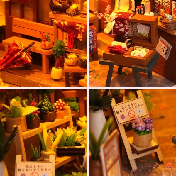 Miniature House Kits: DIY Japanese Book Nook for Creative Shelf Decor - Image 3